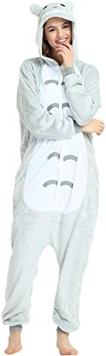 DressBeMine Adults Onesie Pyjamas Flannel Animal Cosplay Costume Hoodie Sleepwear