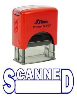 Scanned Self Inking Rubber Stamp Office Stationary Custom Shiny Stamp