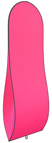 Gusseted Garment Bag - For Prom Dresses and Bridal Wedding Gowns - Travel Folding Loop, ID Window - 72" x 24" - Hot Pink and Black Trim - 2017 Collection by Your Bags - Thumbnail 5