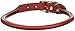 Coastal Pet - Circle T Oak Tanned Leather Round Dog Collar - Comfortable for Dogs with Long Hair or Sensitive Skin - Pet Collar Made from Full-Grain Leather - Red, 3/4