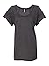 Bella womens Flowy Raglan T-Shirt(B8801)-DRK GREY HEATHER-L
