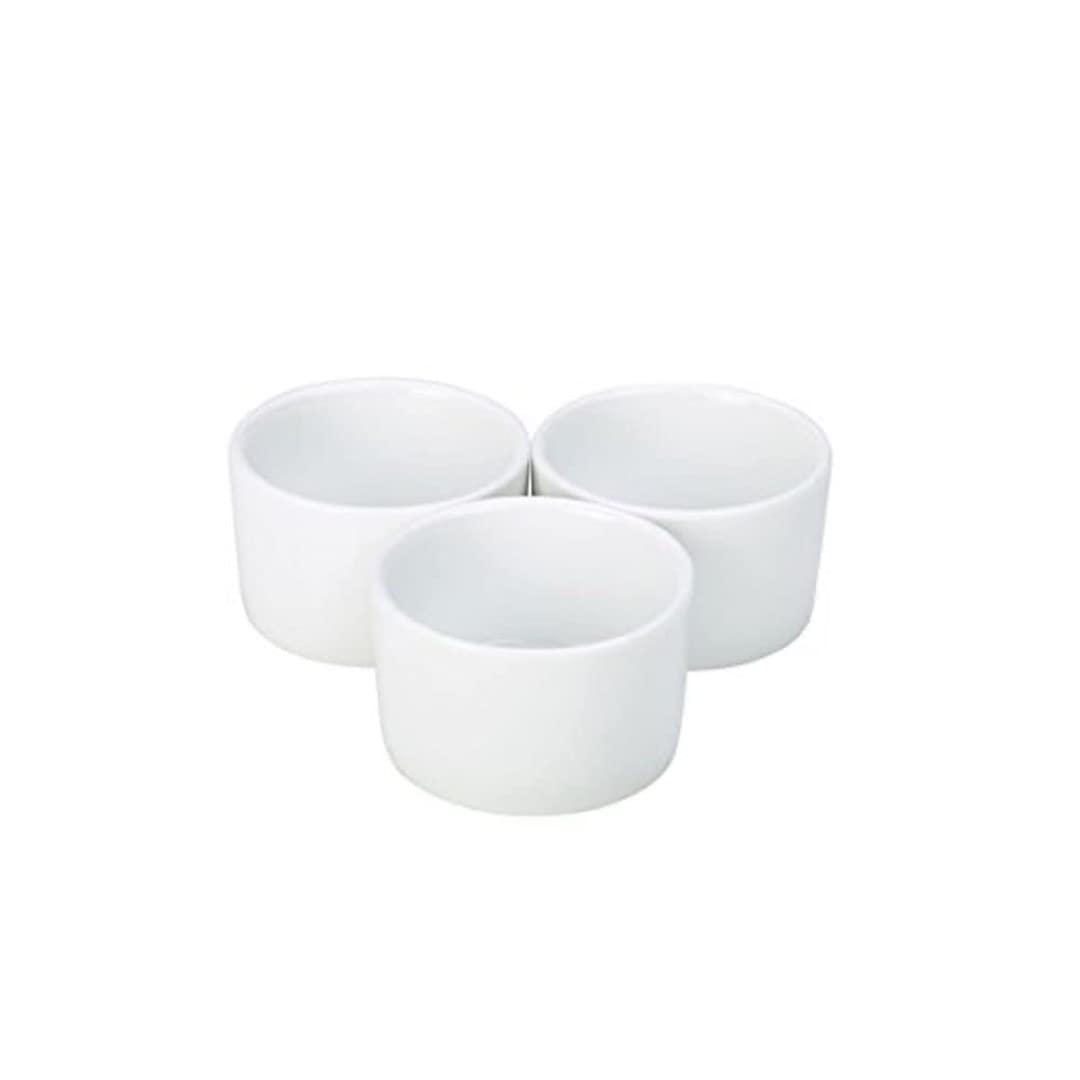 Genware NEV-RAMCON6-W Royal Contemporary Smooth Ramekin, 6.5 cm (Pack of 6)