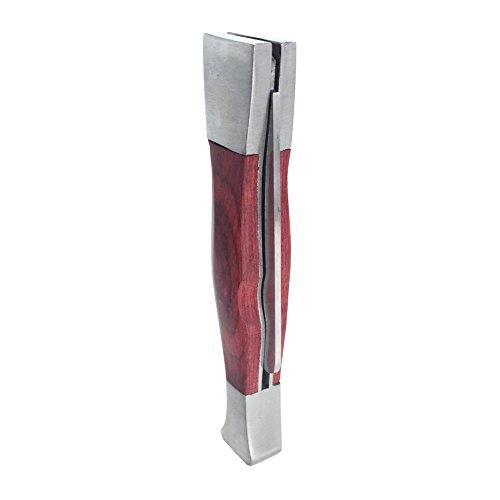 FULUSHOU 3 in 1 Stainless Steel And Rosewood Tobacco Pipe Smoke Knife Scraper Nozzle Cleaner Tamper