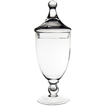 Diamond Star Glass 5dx15 Clear Apothecary Jar With Lid Home Kitchen Decorative Accessories Rayvoltbike Com