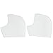 Voberry 1 Pair Silicone Gel Hole Cushion Pad Heel Moisturizing Cracked Skin Feet Pressure Pain Relief Socks for Foot Care Protectors (White)