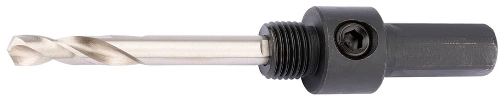 Draper 56387 Expert Hexagonal Arbor for use with 14-30mm HSS Pilot Drill Holesaws, 7/16" , Blue