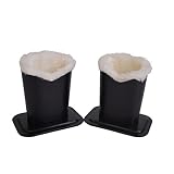 Baitaihem Plush Lined Eyeglasses Holder Stand Protective Glasses Holder For Desks Or Nightstands, Pack of 2