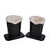 Baitaihem Plush Lined Eyeglasses Holder Stand Protective Glasses Holder For Desks Or Nightstands, Pack of 2