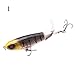 LUYAYUER Fishing Topwater Lures 4.133inch / 0.6oz Fishing Lure Rotating Tail Bait for Seabass,Pike,Aspius,Black Bass