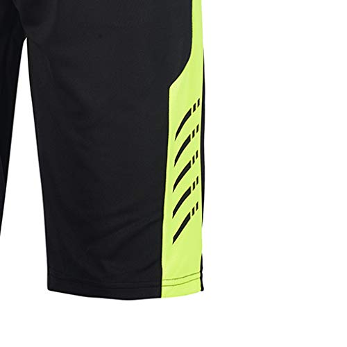 Men's Shorts Casual Classic Fit Drawstring Summer Beach Shorts Pants with Elastic Waist and Pockets (Black, 2XL) - Thumbnail 5