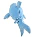 Bstaofy LED Blue Shark Stuffed Animal Glow Plush Ocean Species Toy Night Lights Birthday for Kids, 20 Inches