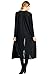 12 Ami Basic Knit Solid Long Sleeve Maxi Cardigan Black XXL