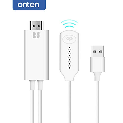 HDMI Cable for iPhone Xs MAX XR 6 7 8 Plus iPAD Wireless WiFi Adapter Video Cord 1080P AirPlay Screen Mirroring Converter for Samsung S6 S7 Edge S8 S9 iOS Android Phone to TV Projector