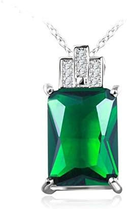 Pendant Necklace Jewellery WJsbxx Jewelry Fashion Pendant & Necklace For Women Jewelry 925 Silver Jewelry Vintage Green Stone Wedding Necklaces