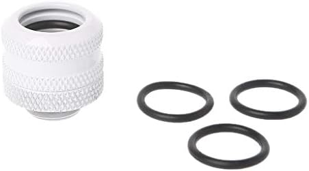 Youngy OD14mm Hard Tube Fitting Hand Compression Fitting G1/4'' 10x14mm Hard Pipe - White