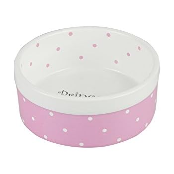 Ihoming Dog Bowl | Food Water Dish for Dogs and Cats, 5.5 Inches Diameter, 2.3 Inches Height, Pink