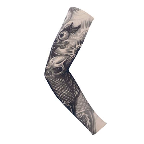 1PC Cooling Arm Sleeves for Men,UV Protective UPF Long Sun Sleeves, Tattoo Cover up Sleeves to Cover Arms