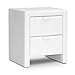Baxton Studio Frey Upholstered Modern Nightstand, 21.5