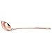 Gravy Ladle - Copper Coated Sauce Scoop - Ideal for Serving Soups, Stews or Punch - Rose Gold, 12.25 x 2.5 x 3.5 Inches