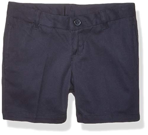 French Toast Girls' Big Pull-On Short, Black, 16.5