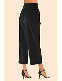 Pantalones de cintura alta para dama con bolsillos