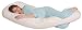 Leachco Snoogle Chic XL Expanded Extra Long Total Body Pillow for Tall Women