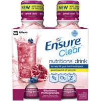 Image of Ensure Clear Clear Blueberry Pomegranate Nutritional Drink Bottle, 4 PK (Pack of 3)