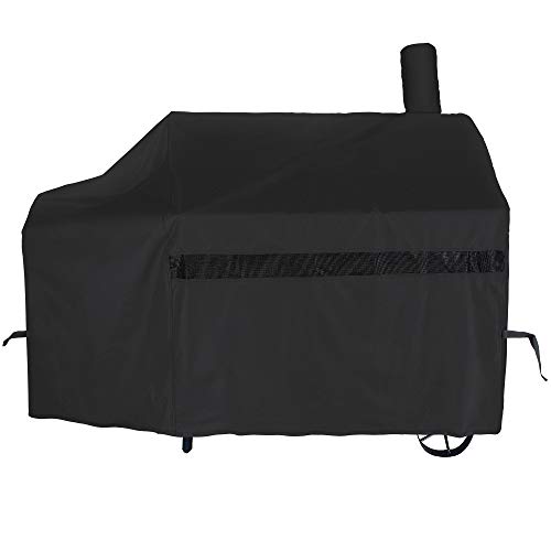 iCOVER Offset Smoker Cover 60 inch Charcoal Pellet Grill Cover Heavy