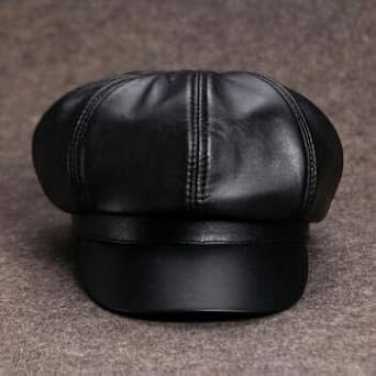 leather newsboy caps for men