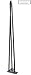 Industrial By Design 40” Table Legs - Heavy Duty Desk Legs, Hairpin Legs, Furniture Legs - DIY Coffee Table Legs, Metal Table Legs, Dresser Legs end Table Legs- Set of 4 (Silver)