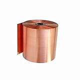 Tong gu 0.1x1m Pure Copper Foil Metal Copper Sheet Plate Guillotine Cut Material Two 0.02-0.05mm Thickness (0.05mm)