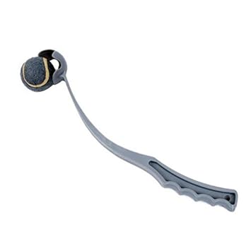 Pets Empire Dog Plastic Launcher Thrower with Tennis Ball and Long Handle (Colour May Vary)