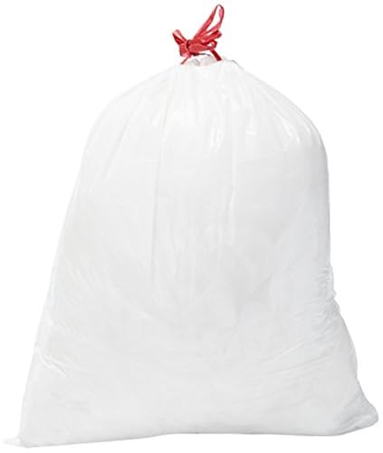 Solimo Trash Bags (Unscented, Tall Kitchen Drawstring, 13 Gallon
