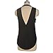 Tenworld Women Summer Vest Top Sleeveless Backless Blouse Cotton Tank Shirt (L = US 8, Black)