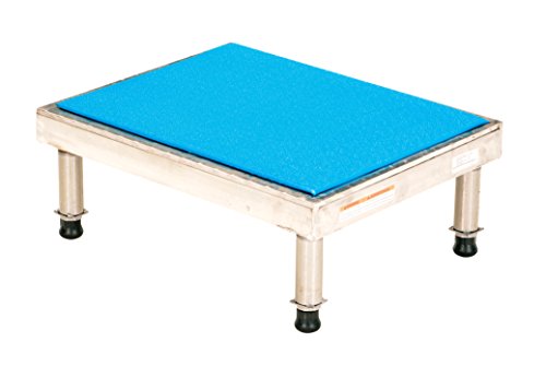 Vestil AHT-H-1924-A Aluminum Adjustable Work-Mate Stand with Ergo Matting Deck, 500-lb. Capacity, 24" Length x 19" Width Deck, 9-1/2" - 15-1/2" Height