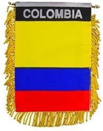Mini Banner - Car Window Flag - COLOMBIA (3"X5")