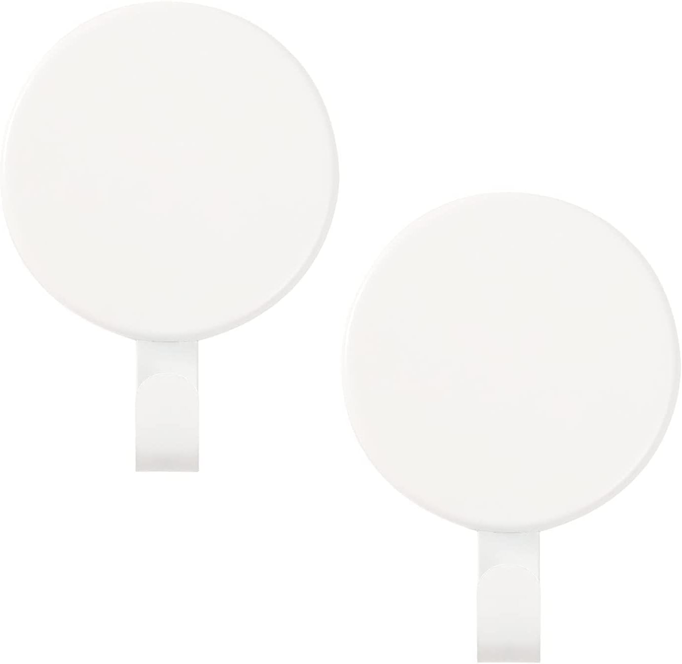 Wreath Hangers - Aeranto Magnetic Wreath Hanger Heavy Duty Magnet Hooks Hanging Supplies for Metal Door Refrigerator Christmas Wreaths Party Decoration Super Strong Magnetism (White, 2 Pack)