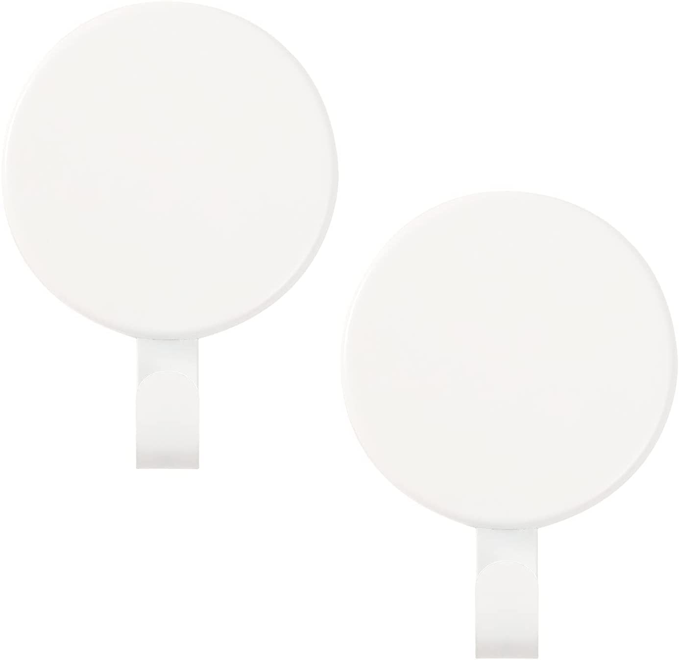 Aeranto Magnetic Wreath Hanger Heavy Duty Magnet Hooks Hanging Supplies for Metal Door Refrigerator Christmas Wreaths Party Decoration Super Strong Magnetism (White, 2 Pack)