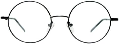 Metal Round Readers - Reading eyeglasses ( unisex ) Black