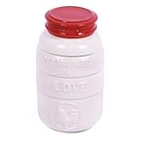 KOVOT Ceramic Stackable Mason Jar Measuring Cups - Perfect For Rustic Farmhouse Decor