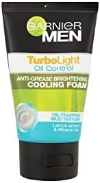 ( lll Hot lll ) Garnier Men Turbolight Oil Control Anti - Grease Brightening Cooling Foam 100ml by cheapcha