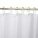 Amazer Shower Curtain Hooks Rings, Decorative Shower Curtain Hooks Stainless Steel Shower Curtain Rings and Hooks for Bathroom Shower Rods Curtains-Set of 12, Yellow
