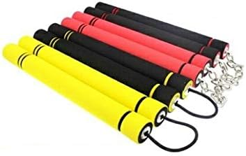 YiJi Team Martial Arts Safety Foam Padded Nunchakus Bruce Lee Kongfu Nunchucks with Nunchaku Storage Bag