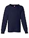 Hanes Girls` Raglan V-Notch Crewneck Sweatshirt