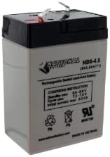 National Battery 6V 4.5Ah Premium AGM Sealed Lead Acid Battery NB6-4.5