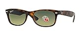 Ray-Ban RB2132 New Wayfarer Sunglasses Unisex (Matte Havana Frame Polarized Gradient Lens, 55)