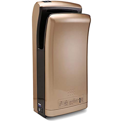 interhasa! Hand Dryer, Automatic Hand air Dryer, Powerful 1800W, Dry Hands in 5s, Low Noise 65 dB, ABS Material, for Home or Commercial Bathrooms, Hotel, Restaurant(Gold, 110V) - Thumbnail 7