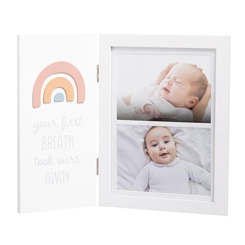 Little Blossoms Rainbow Baby Photo Frame, Hinged Tabletop Picture, Gender-Neutr…
