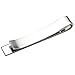 Jovivi Personalized Custom High Polished Stainless Steel Mens Thin Mirror Tie Bar Clip