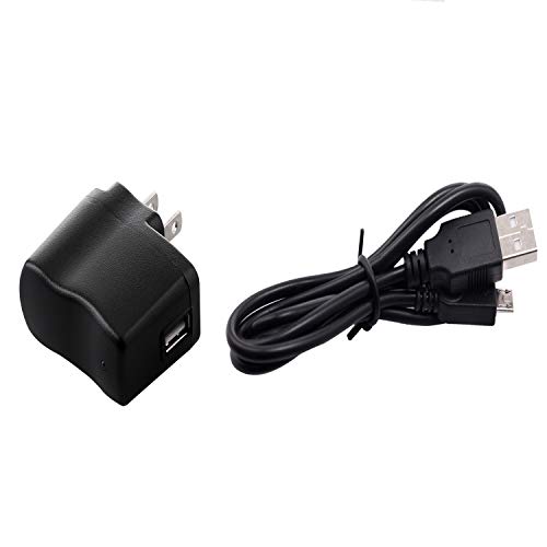 Tens Unit Muscle Stimulator Charger and Wall Plug {USB Charging Cable with AC Wall Plug } (Micro USB Cable with Wall Plug)